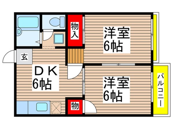 レピュート幕張の物件間取画像